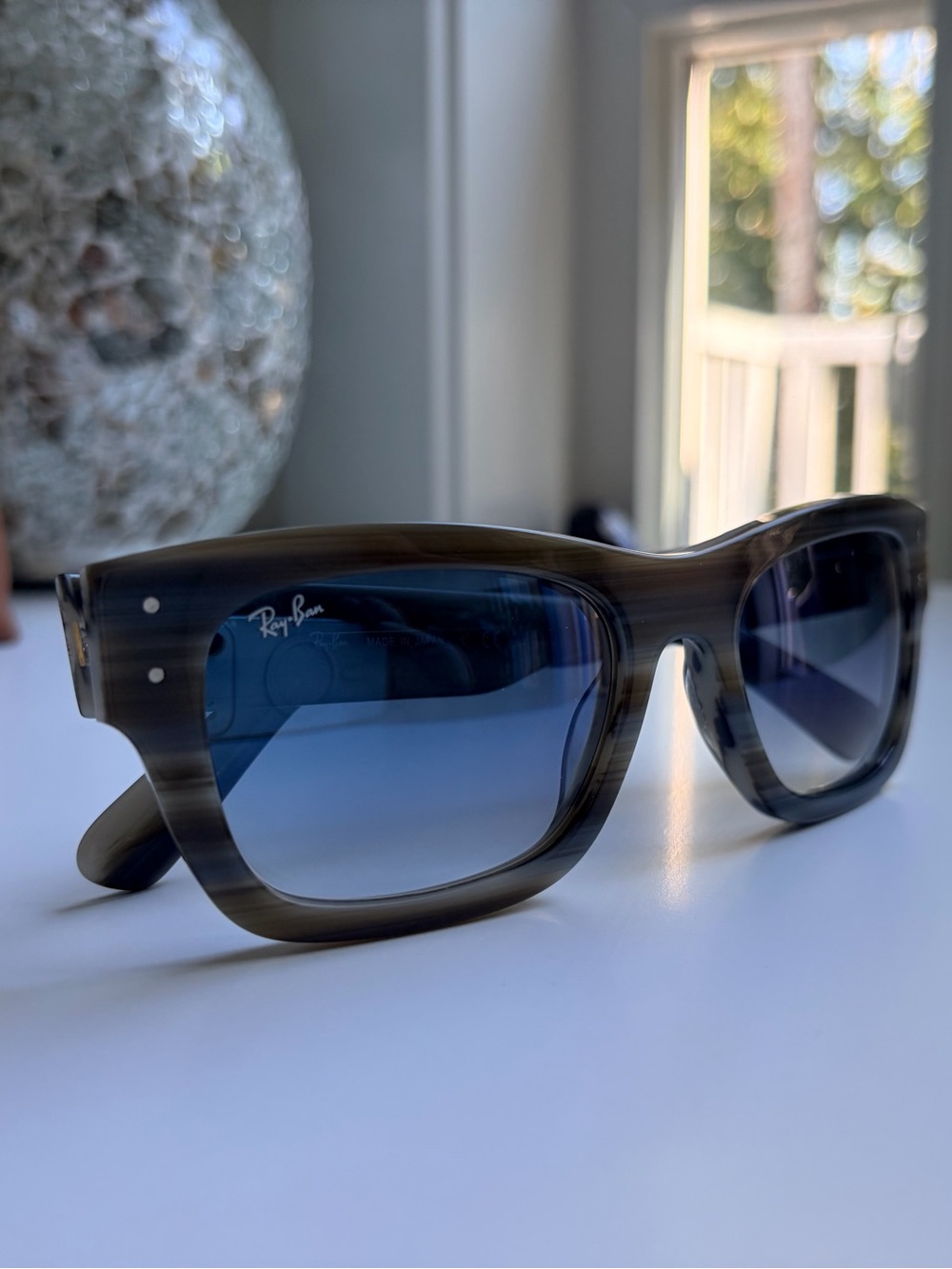 Ray-Ban Joseph RB 7683S 1424/3F Striped Grey Horn / Blue  53mm